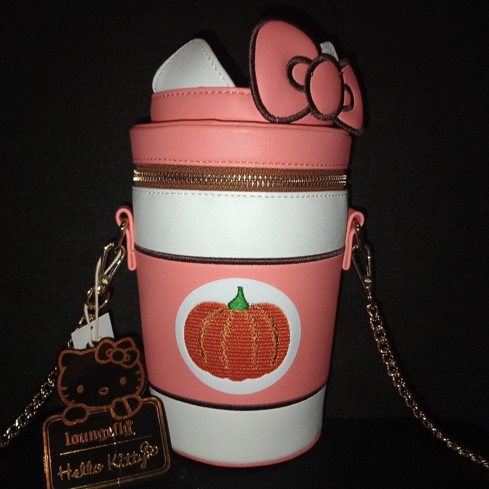 NWT Limited edition & discontinued Hello Kitty Pumpkin Spice Latte Crossbody bag